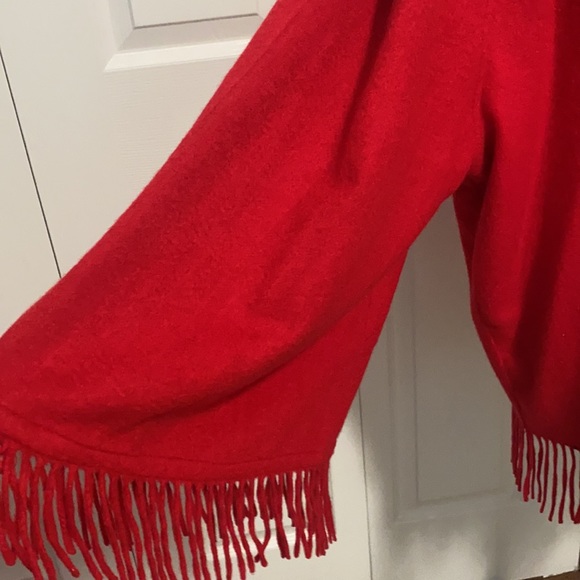 Jennifer  T knit couture cashmere hooded cardigan - Picture 3 of 7